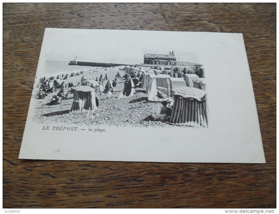 CPA Le Tréport - La Plage - Carte Animée - Le Treport