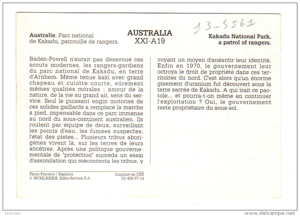 Australie: Parc National De Kakadu, Patrouille De Rangers En Quad (13-4561) - Kakadu