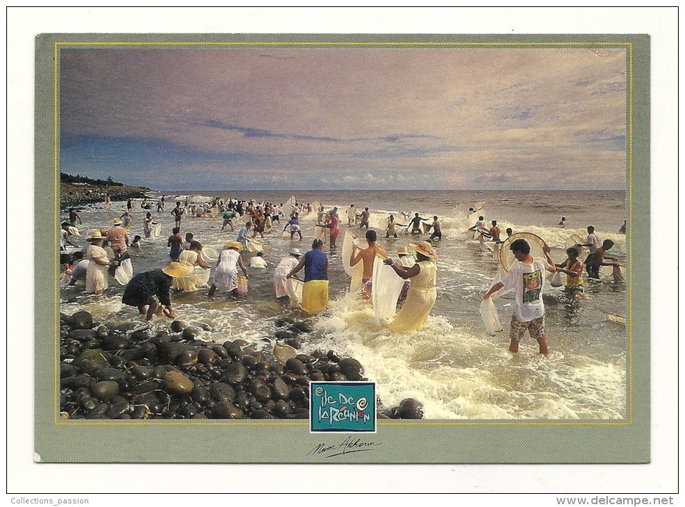 Cp, Sport, Pêcheurs De Bichiques à Saint-Benoit, Voyagée 1995 - Angelsport