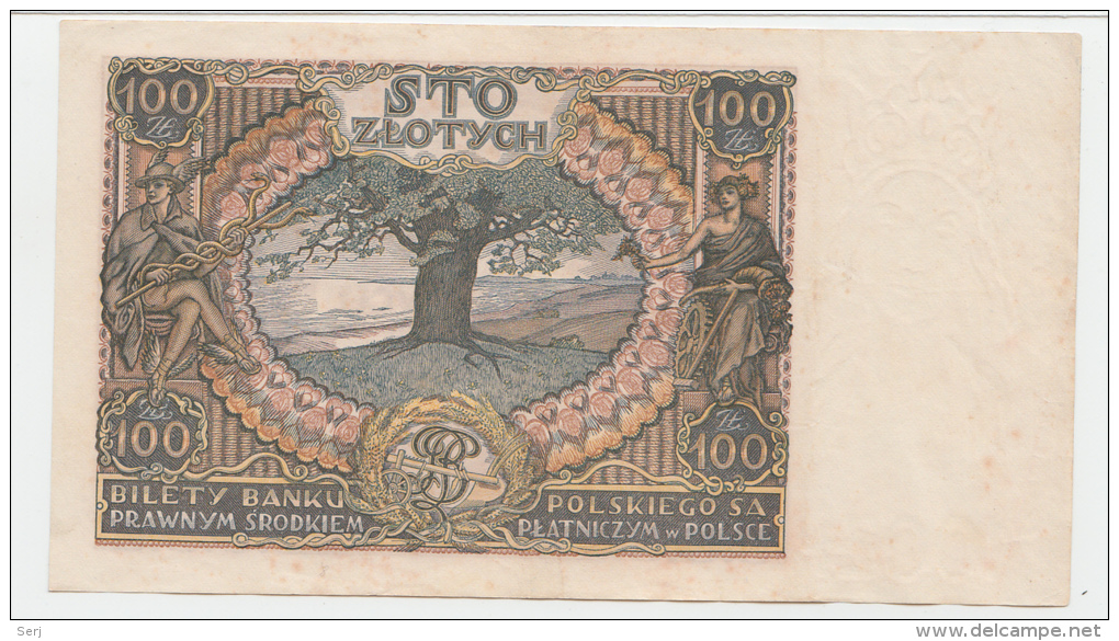 Poland 100 Zlotych 1934 VF++ CRISP Banknote P 75 - Poland