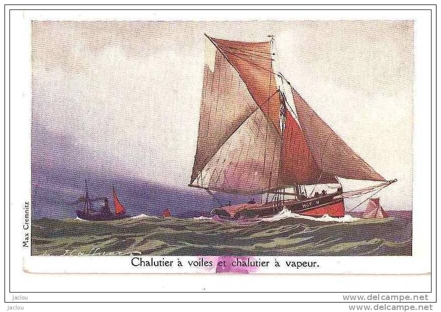 CHALUTIER A VOILES ET CHALUTIER A VAPEUR (LMC) ILLUSTREE PAR HAFFNER REF 16233 - Haffner