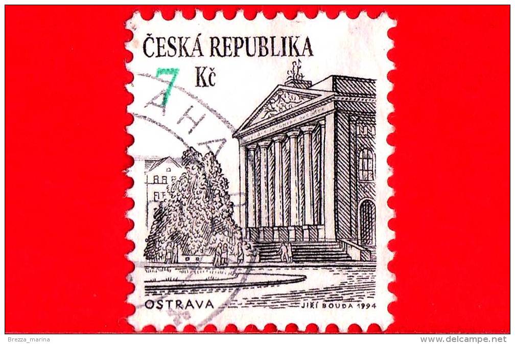 REP. CECA - CESKA - CZECH R. - USATO - 1994 - Città Di OSTRAVA - 7 - Used Stamps