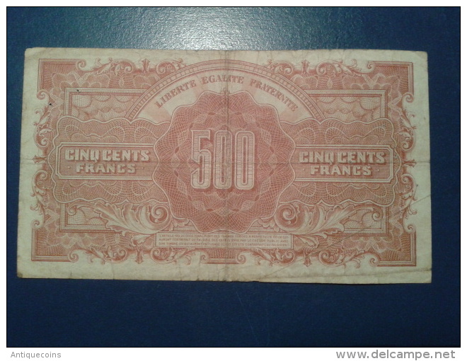 500 FRANCS (MARIANNE) - 1945 LETTRE  L - 1943-1945 Marianne