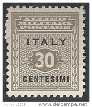 1943 OCCUPAZIONE ANGLO AMERICANA SICILIA 30 CENT MH * - RR11895 - Anglo-american Occ.: Sicily