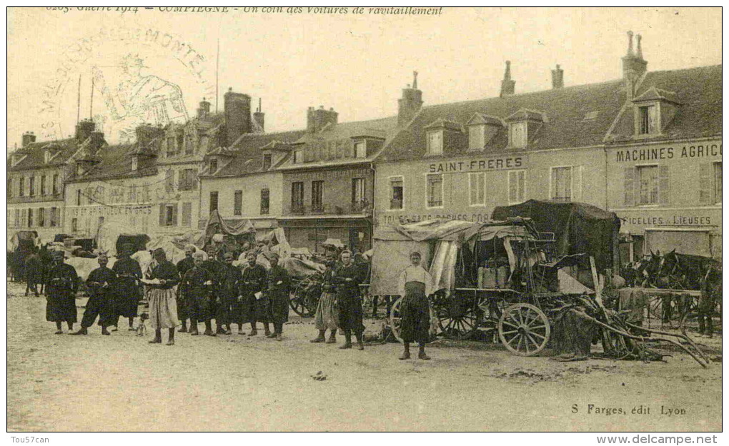 COMPIEGNE - OISE   (60) -  PEU COURANTE CPA TRES ANIMEE. - Compiegne