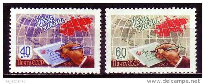 Russland 1960 - 2388-89 **/ Michel 2008 - Unused Stamps