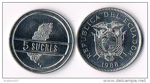 Ecuador 5 Sucres 1988 - Ecuador