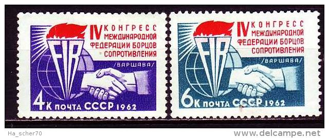 Russland 1962 - 2693-94 **/ Michel 2008 - Unused Stamps