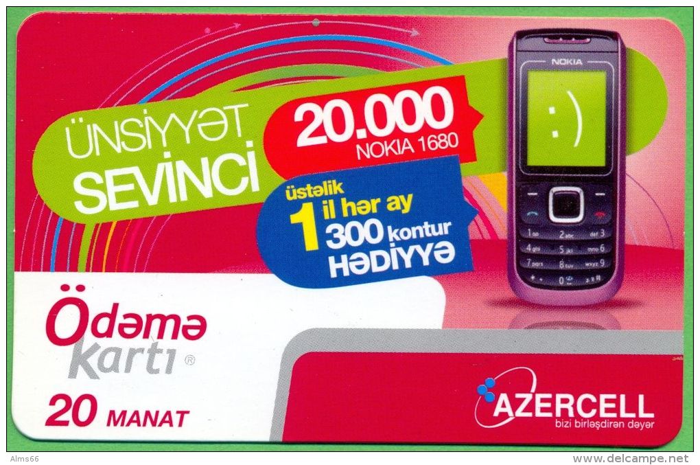 Azerbaijan GSM Prepaid Card - Azercell 20 Manat - Azerbaïjan