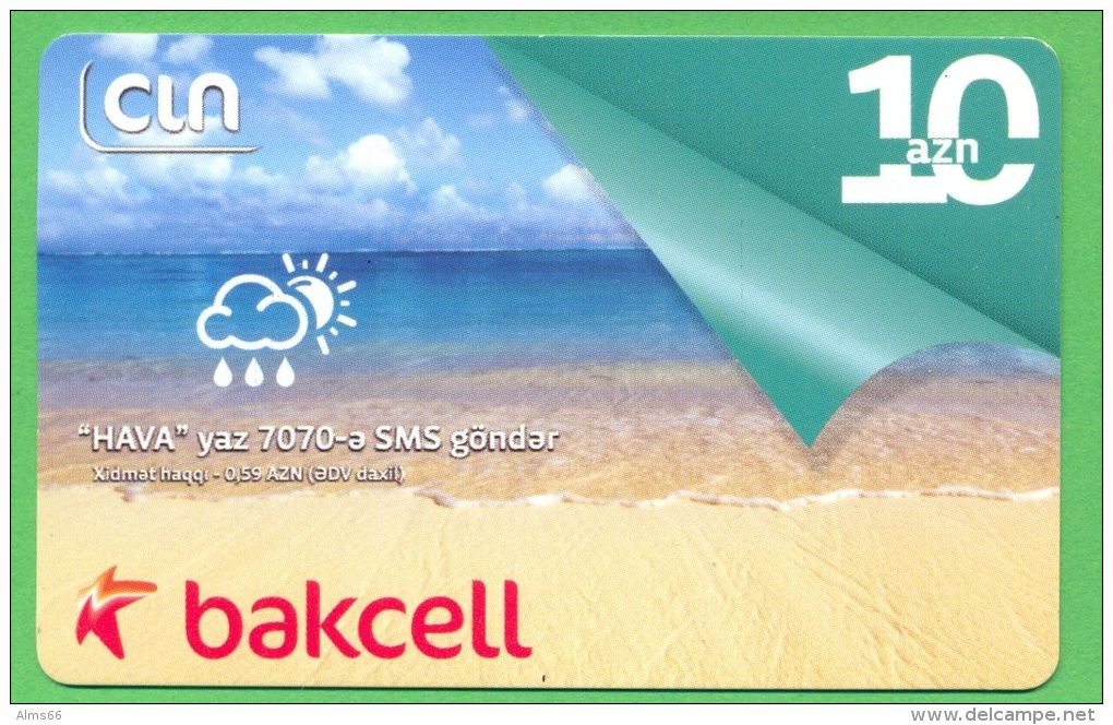 Azerbaijan GSM Prepaid Card - Bakcell-CIN 10 Manat /Used, But Like UNC / 2012 - Azerbaïjan