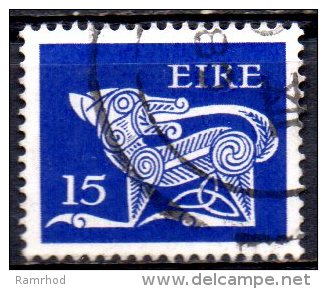 IRELAND 1971 Stylised Dog (Brooch) - 15p. - Blue   FU - Oblitérés