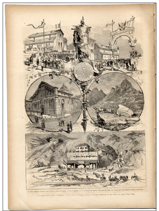 Rivista Del 1881  ROVIGO Veneto + CARRARA  Toscana + VENEZIA  Torcello  Murano Riva Degli Schiavoni  Mazorbo Etc. - Avant 1900