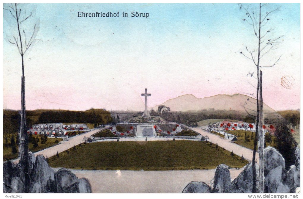 Nr. 290,  AK  Ehrenfriedhof In Sörup, 1923 - Kriegerdenkmal