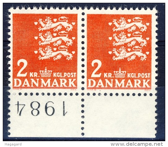 ##Denmark 1947. 3 Lions Pair.  Michel 290x. MNH(**) - Unused Stamps