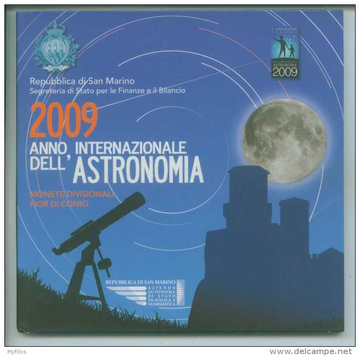 2009 SAN MARINO DIVISIONALE ZECCA ANNO INTERNAZIONALE DELL'ASTRONOMIA - San Marino