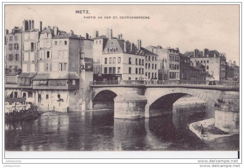 57 METZ PARTIE AN DER SAINT GEORGENBRUCKE CPA BON ETAT - Metz