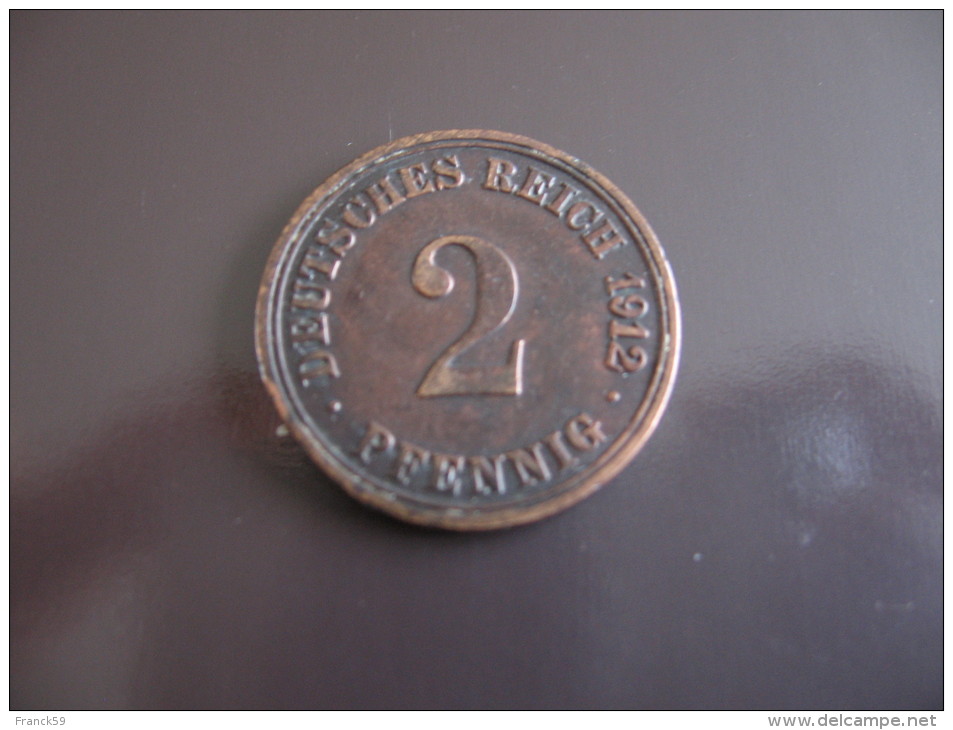 2 Pfennig 1912 - Allemagne - 2 Pfennig