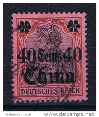 German Post Offices In China Mi 43 Used - Cina (uffici)