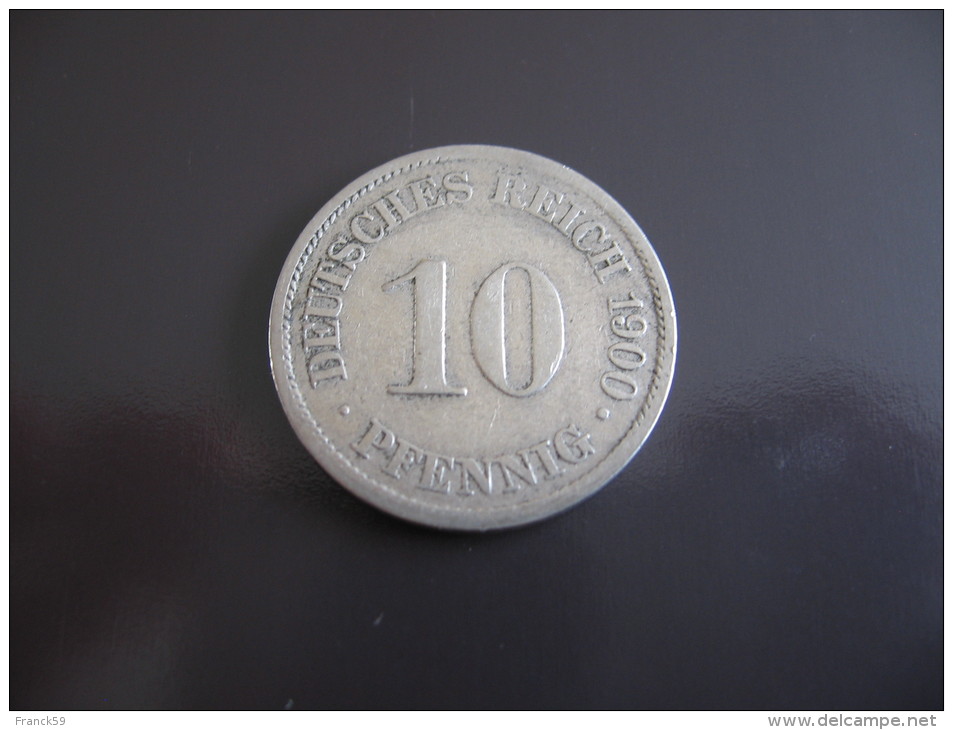 10 Pfennig 1900 - Allemagne - 10 Pfennig