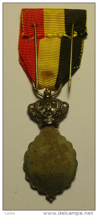 Belgique Belgium Medal 1958 "Labour Decoration, 2nd Grade" - Silver Plated Original Box # 2 - Belgium