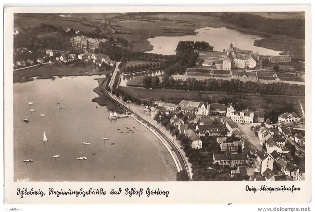 Schleswig Regierungsgebäude Und Schloß Gottorp Original Luftaufnahme 7.5.1939 - Schleswig