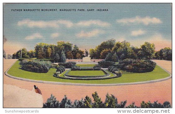 Father Marquette Monument Marquette Park Gary Indiana - Gary