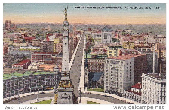 Looking North From Monument Indianapolis Indiana - Indianapolis