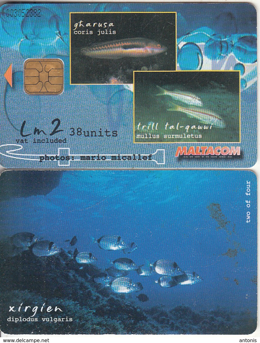 MALTA(chip) - Fish, Xirgien, 05/02, Used - Malte