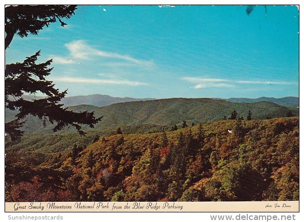 Great Smoky Mountains National Park From The Blue Ridge Parkway Charlotte North Carolina - Charlotte