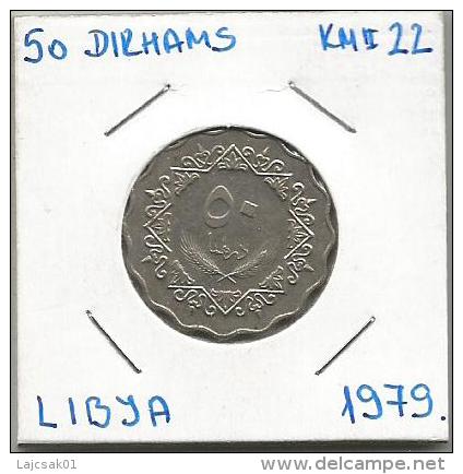 B3 Libya 50 Dirhams 1979. KM#22 - Libye