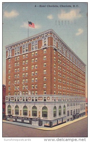 Hotel Charlotte North Carolina 1952 - Charlotte