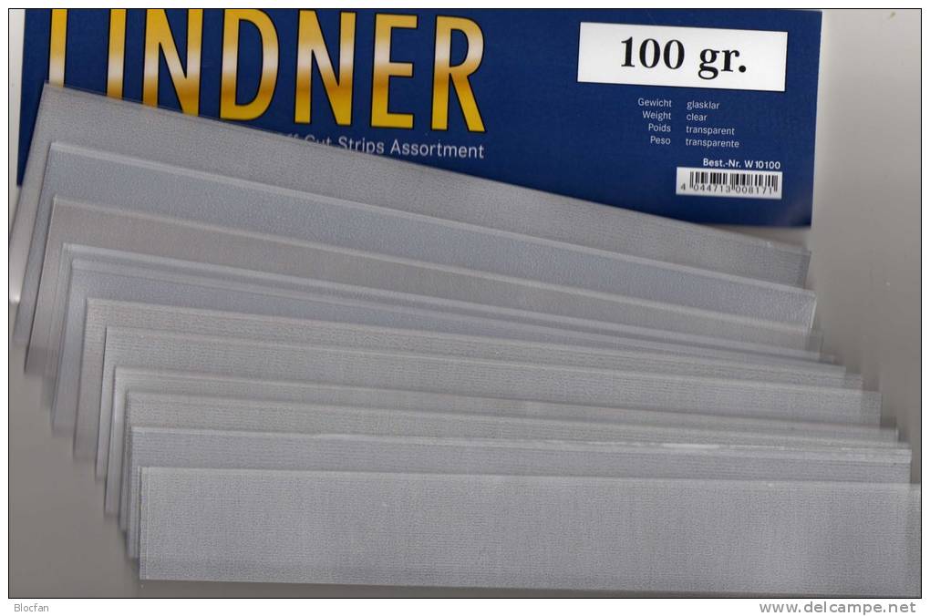 HAWID Mix 3x 100Gramm Klemmstreifen Klar Neu 35€ Zum Schutz Von Briefmarken Sortiment LINDNER Paket Off-cut Strips Clear - Schutzhüllen