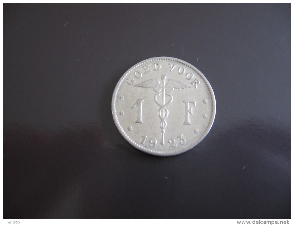 1 Franc 1923 - Belgique - 1 Franc
