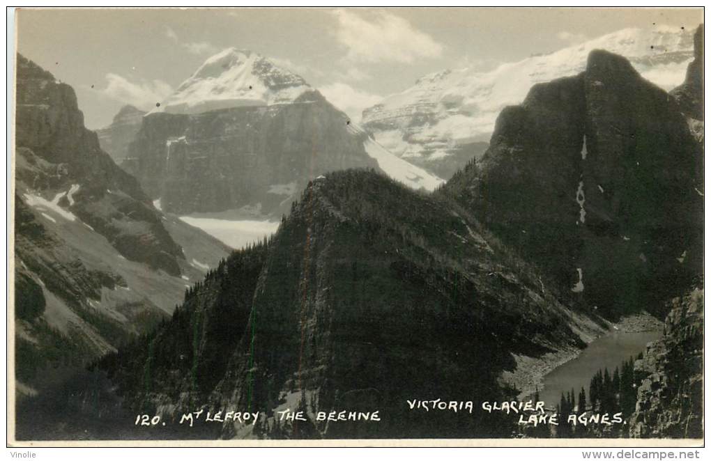 Réf : Z-13-357  : Mont Léfroy The Beehne Victoria Glacier Lake Agnes - Autres & Non Classés