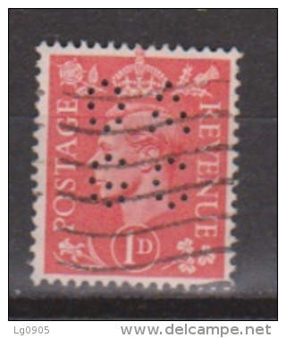 Engeland United Kingdom, Great Britain, Angleterre, Bretagne, King George VI, SG 486, Y&T Used PERFIN DAGC - Gebruikt