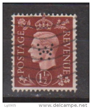 Engeland United Kingdom, Great Britain, Angleterre, Bretagne, King George VI, SG 464, Y&T Used PERFIN W - Gebruikt