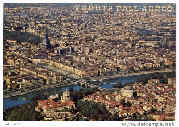 Torino - Panorama Dall'aereo - 421 - Formato Grande Viaggiata - S - Panoramic Views