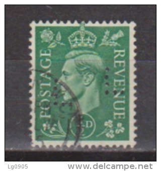 Engeland United Kingdom, Great Britain, Angleterre, Bretagne, King George VI, SG 485, Y&T Used PERFIN LL - Gebruikt