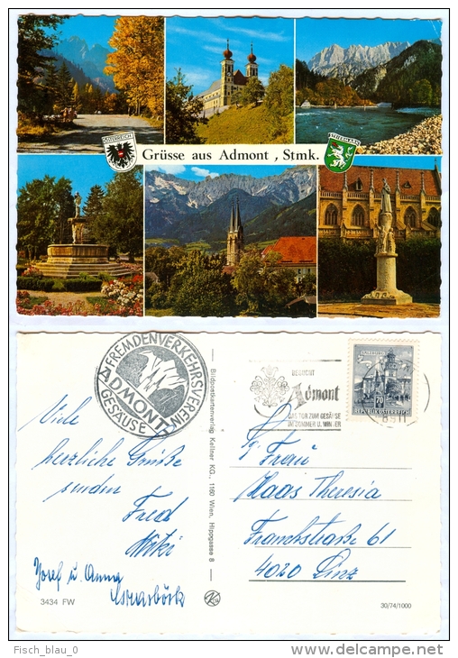 AK Steiermark 8911 Admont Gesäuse Österreich AUSTRIA Enns Ansichtskarte Postcard Autriche Picture Postcard - Admont