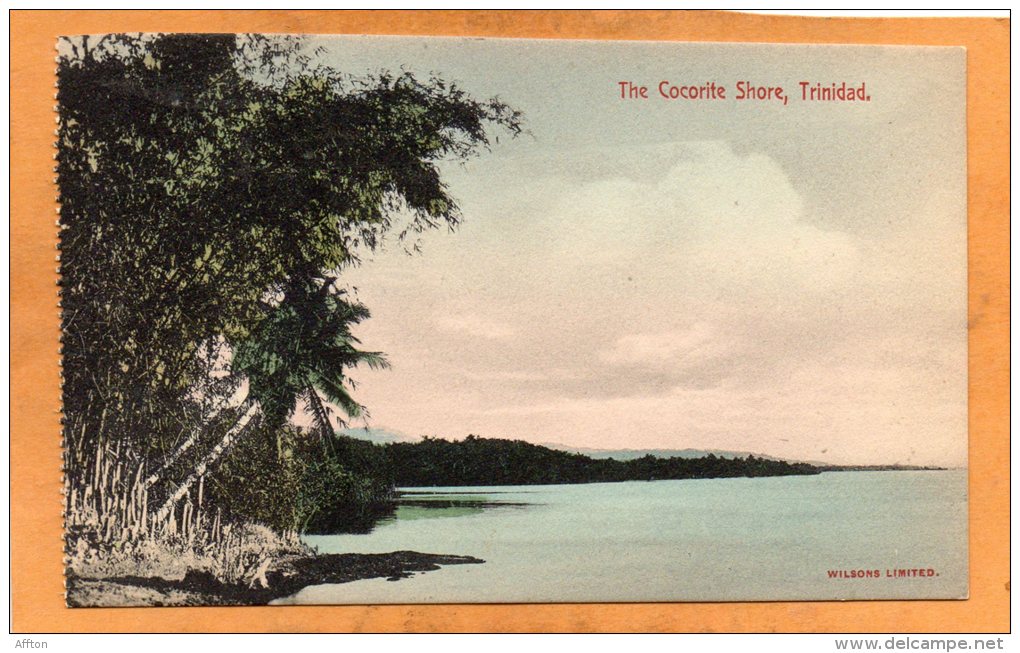 Cocorite Shore Trinidad BWI 1905 Postcard - Trinidad