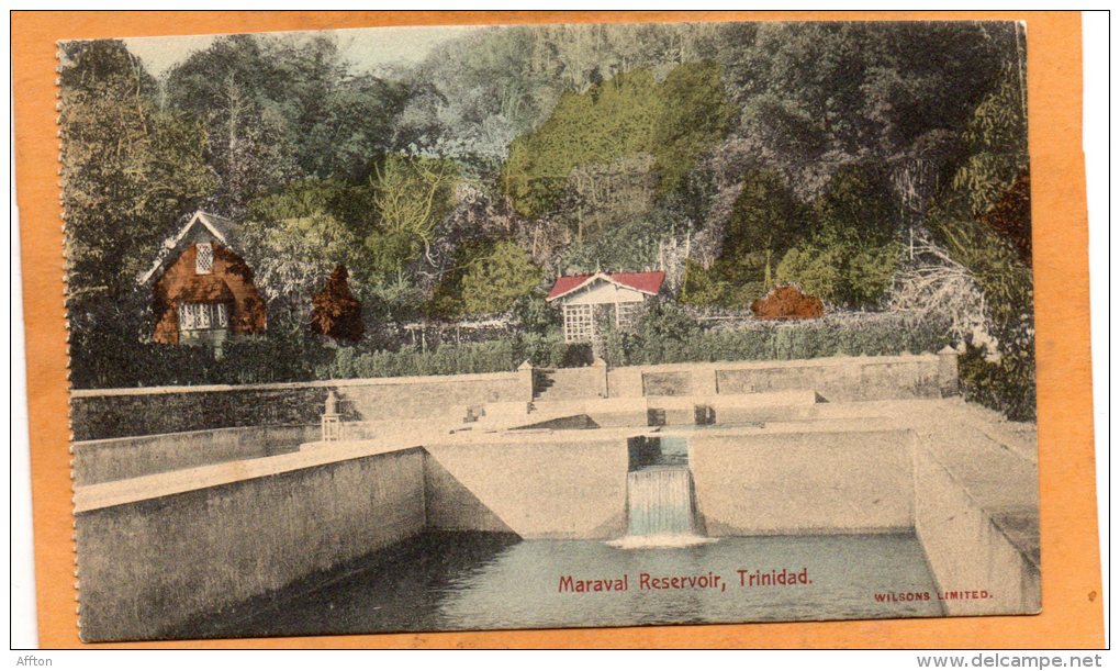 Maraval Reservoir Trinidad BWI 1905 Postcard - Trinidad