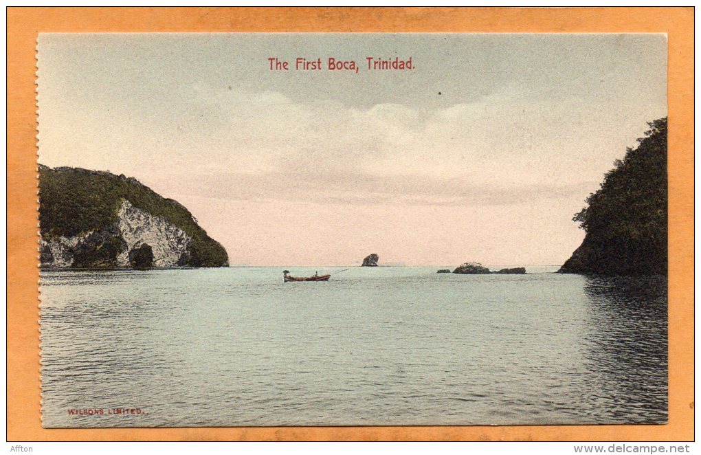 The First Boca Trinidad BWI 1905 Postcard - Trinidad