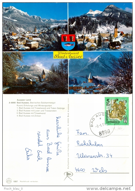 AK Steiermark 8990 Bad Aussee Winter Trisselwand Loser Zinken Tressenstein Snow Winter Schnee Österreich Austria - Ausserland