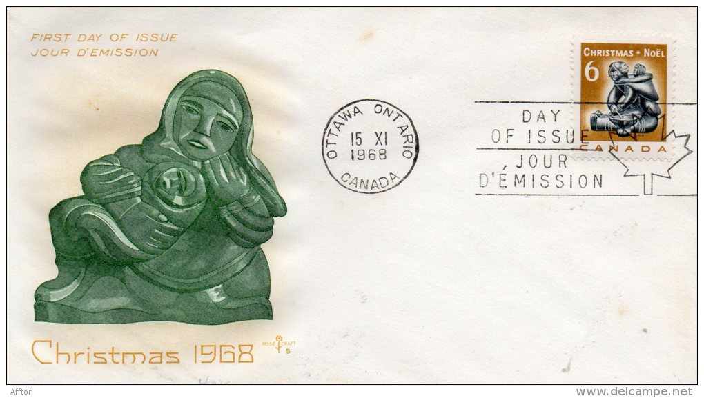 Canada 1968 FDC - 1961-1970