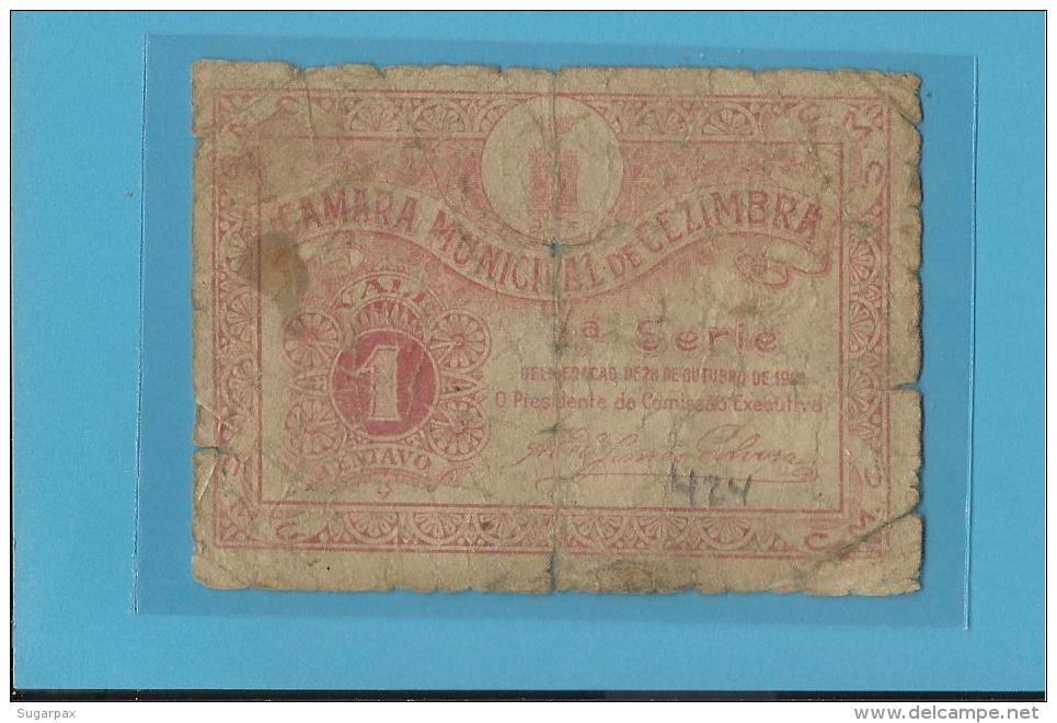 CEZIMBRA - CÉDULA De  1 CENTAVO - 28.10.1921 - PORTUGAL - EMERGENCY PAPER MONEY - NOTGELD - Portugal