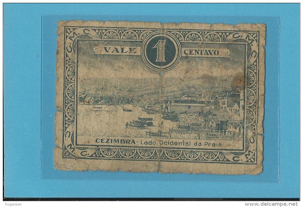 CEZIMBRA - CÉDULA De  1 CENTAVO - 28.10.1921 - PORTUGAL - EMERGENCY PAPER MONEY - NOTGELD - Portugal