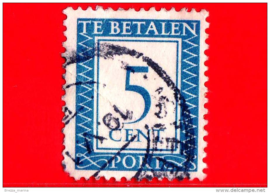 OLANDA - USATO - 1948 - Portzegel - Figure - Segnatasse - Te Betalen - 5 - Strafportzegels