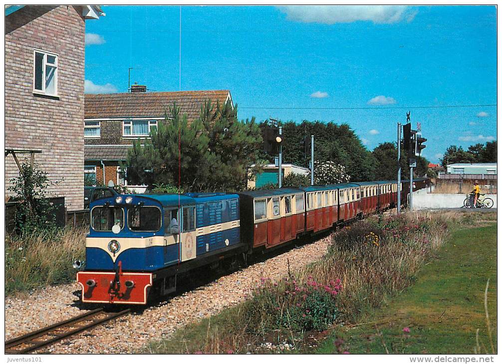 CPSM Train-Romney Hythe Et Dymchurch Railway-diesel Locomotive   L1476 - Eisenbahnen