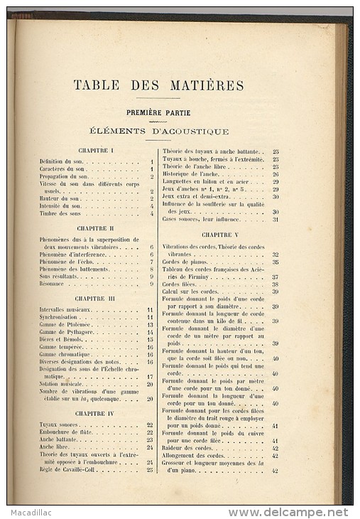 Manuel Pratique De L'Accordeur De Pianos Et Harmoniums Par E. NUGUES, J. GUICHOU à Libourne Gironde - Musique