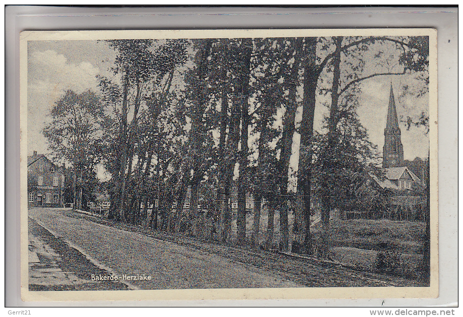 4479 HERZLAKE - BAKERDE, Strassenpartie, 1935 - Meppen